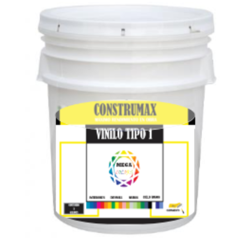 VINILO MEGA COLORS CONSTRUMAX TIPO 1 GALON