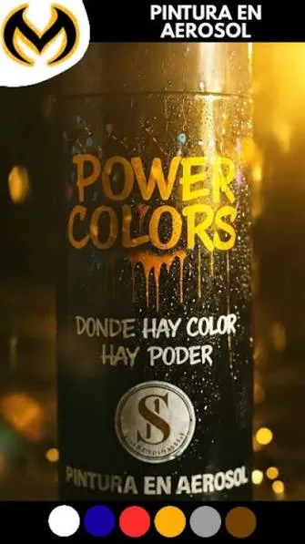 AEROSOL POWER COLORS FLUORECENTES VERDE