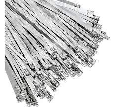 AMARRE METALICO DE ACERO INOXIDABLE 30 CM X 20 UNDS