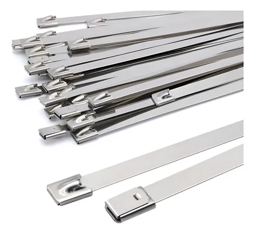 AMARRE METALICO DE ACERO INOXIDABLE 50CM X 20 UNIDADES