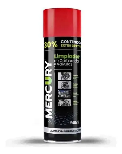 LIMPIADOR  Y CARBURADOR  Y VALVULAS MERCURY  X 500 ML