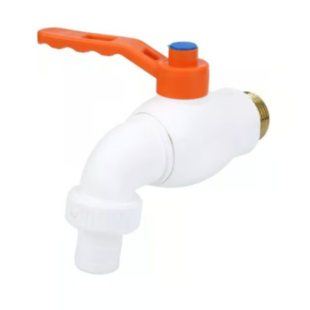 LLAVE JARDIN PLASTICA PALANCA CON ROSCA METALICA