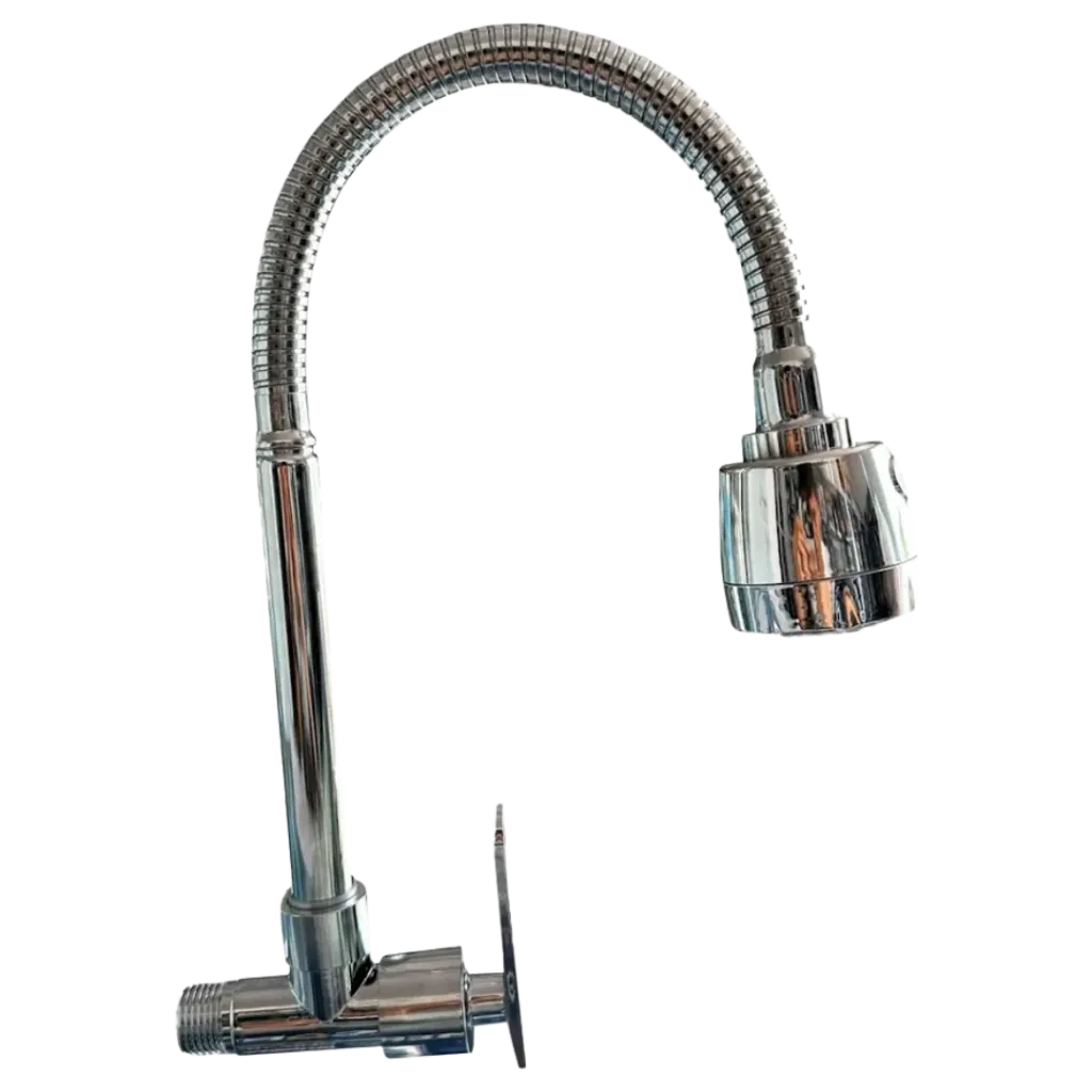 LLAVE LAVAPLATOS  PARED FLEXIBLE PLASTICA