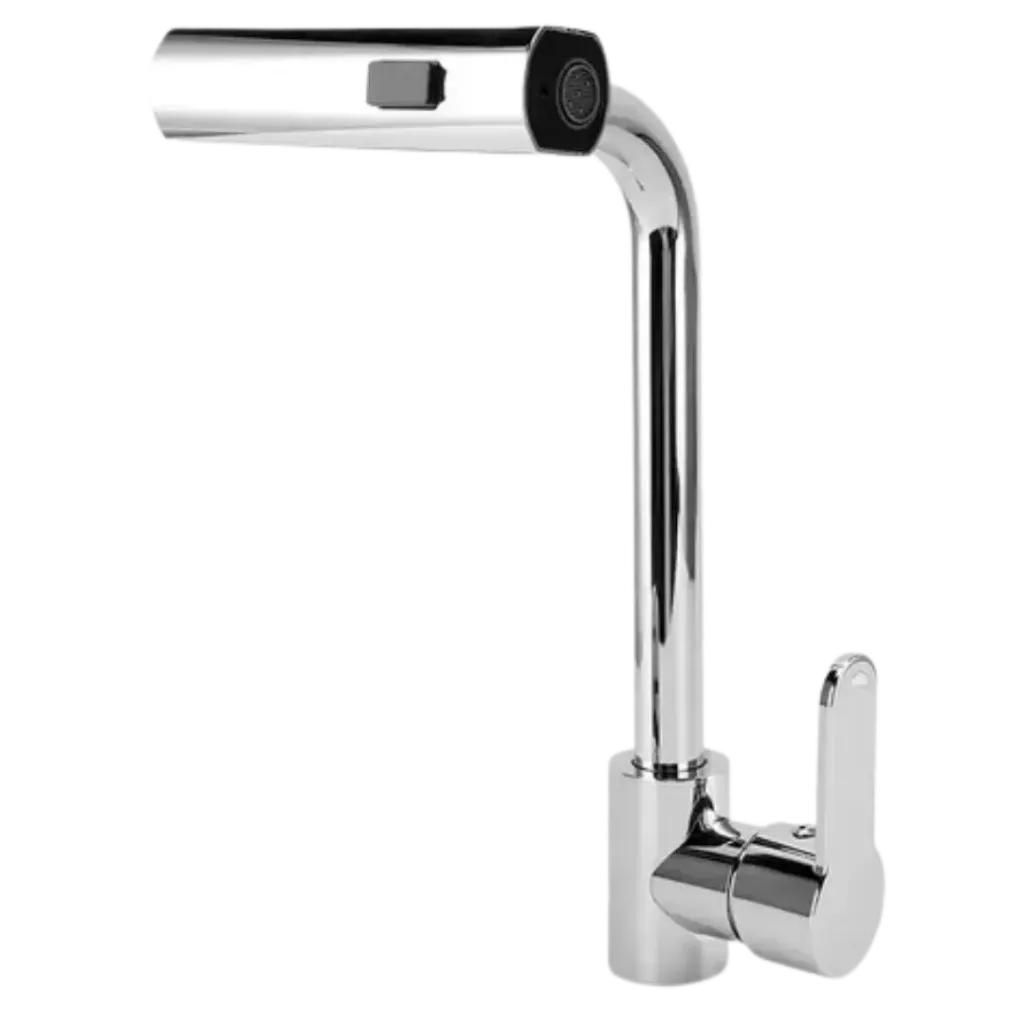 LLAVE LAVAPLATOS MONO CONTROL PLASTICA 4 FUNCIONES PRADA CROMADA