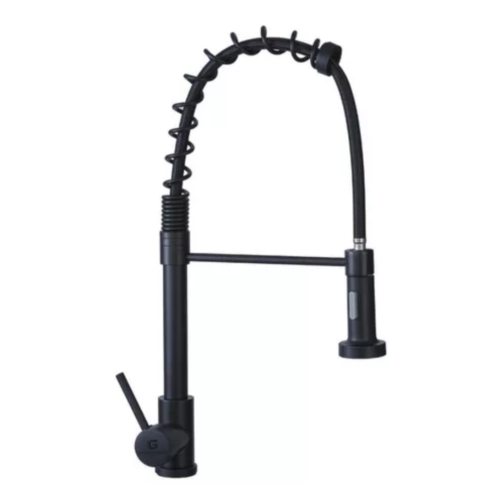 LLAVE MONOCONTROL FELXIBLE CON EXTENSOR NEGRA