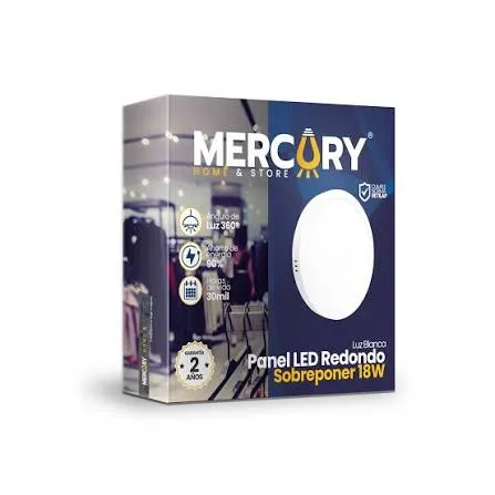 PANEL LED DE SOBRE PONER MERCURY 6W