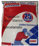 PEGACOR SUPER FORT 25 KILOS GRIS