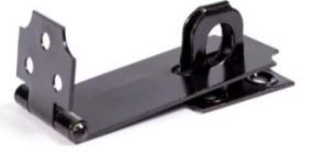 PORTA CANDADO NEGRO INDUMA 3" X 12 UND
