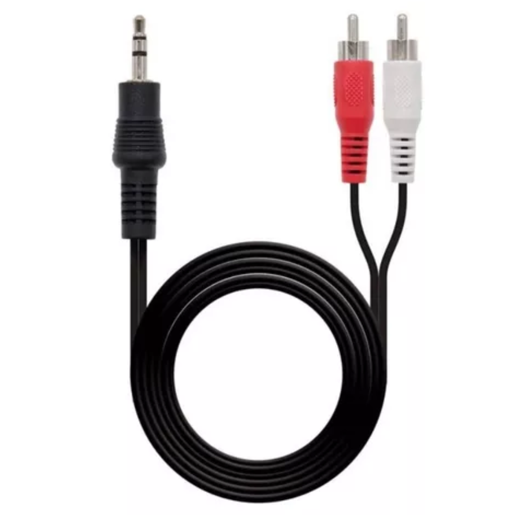 CABLES AUDIO Y VIDEO 2*1