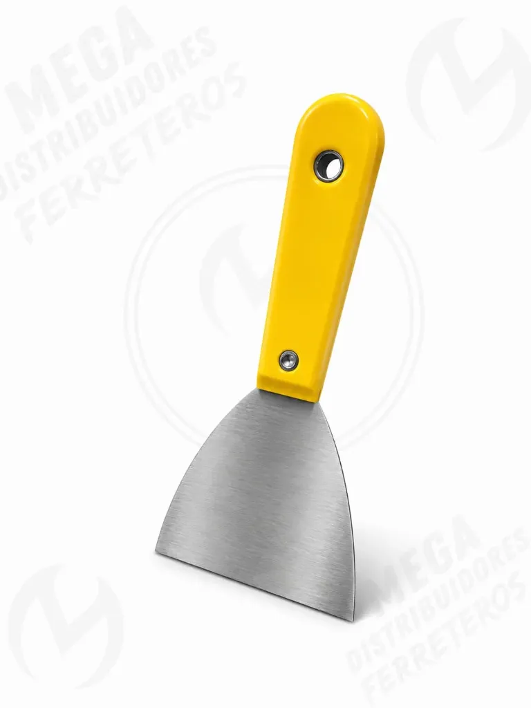 ESPATULA METALICA MANGO PLASTICO 4"