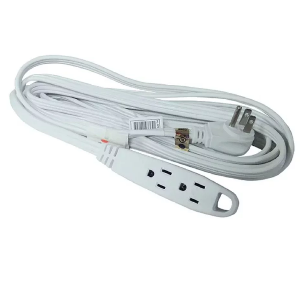 EXTENCION ENCAUCHETADA BLANCA CON POLO 3M