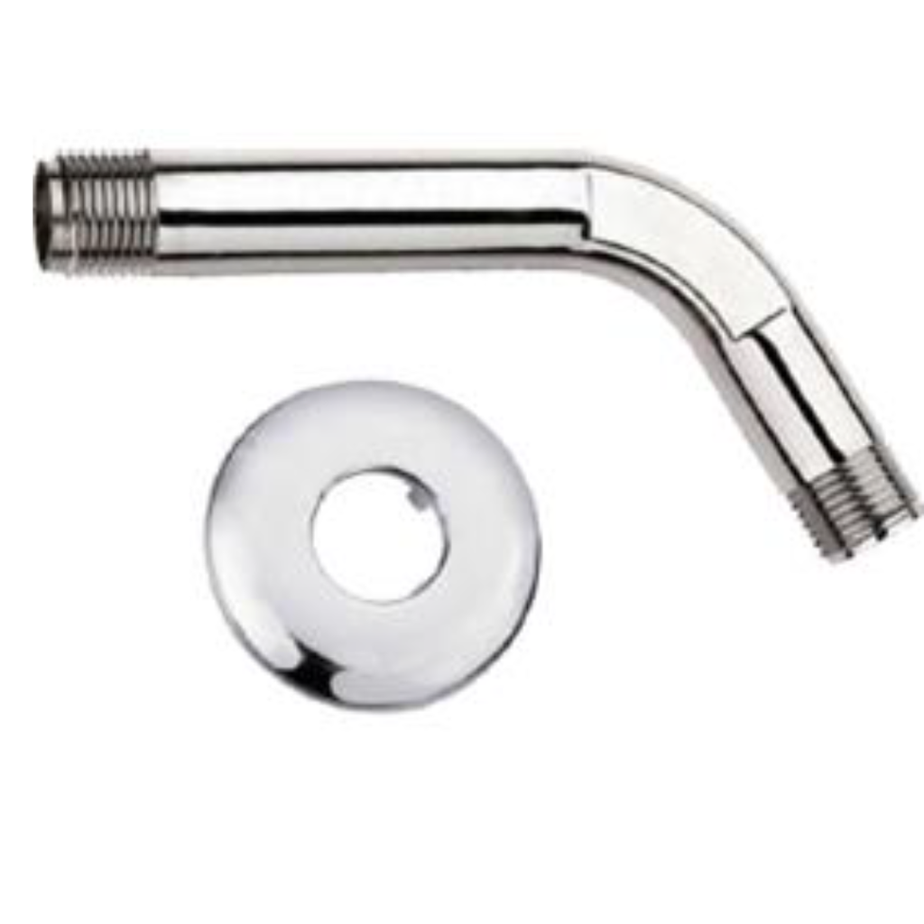 EXTENSOR CURVO PLASTICO CON ESCUDO DE 15 CM