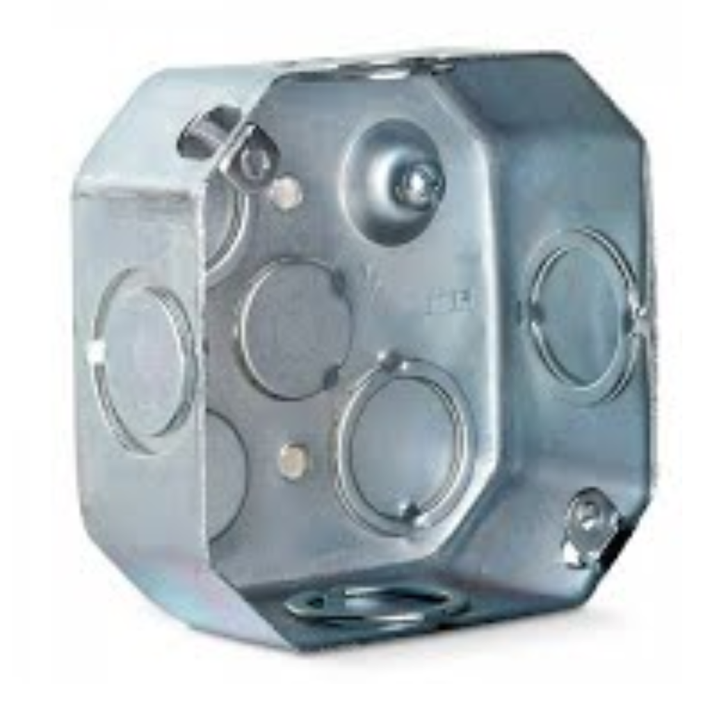 CAJA OCTAGONAL GALVANIZADA CERTIFICADA
