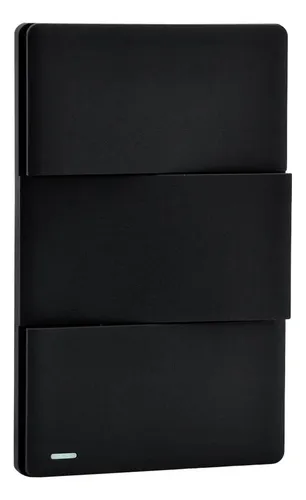 INTERRUPTOR TRIPLE TIPO INVISIBLE DIAMANTE NEGRO