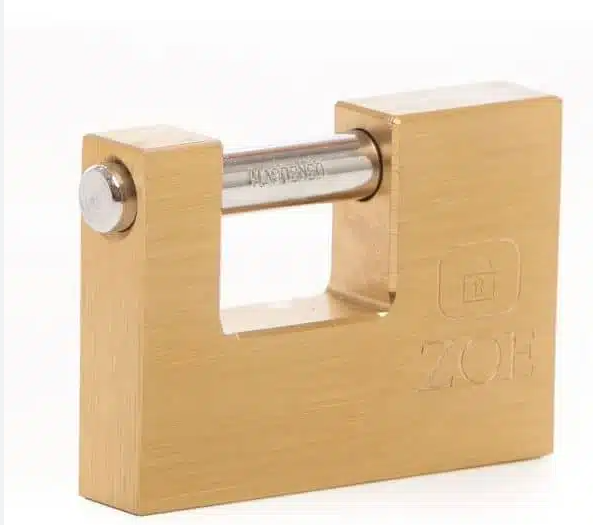 CANDADO ANTICIZALLA BLISTER 90 MM DORADO