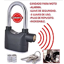 CANDADO ARO LARGO CON ALARMA