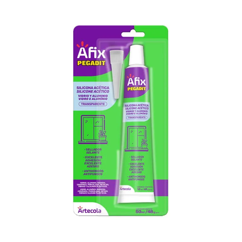 SILICONA PEGADIT VIDRIO ALUMINIO 50 ML TRANSPARENTE