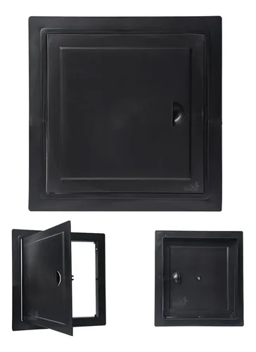 TAPA REGISTRO NEGRO MATE 15 X 15 TEKKO