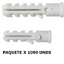 CHAZO PLASTICO *1000UND 3/16