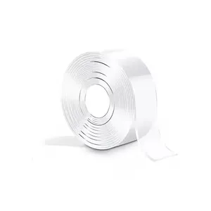 CINTA DOBLE FAZ TRANSPARENTE 18MM 5 METROS