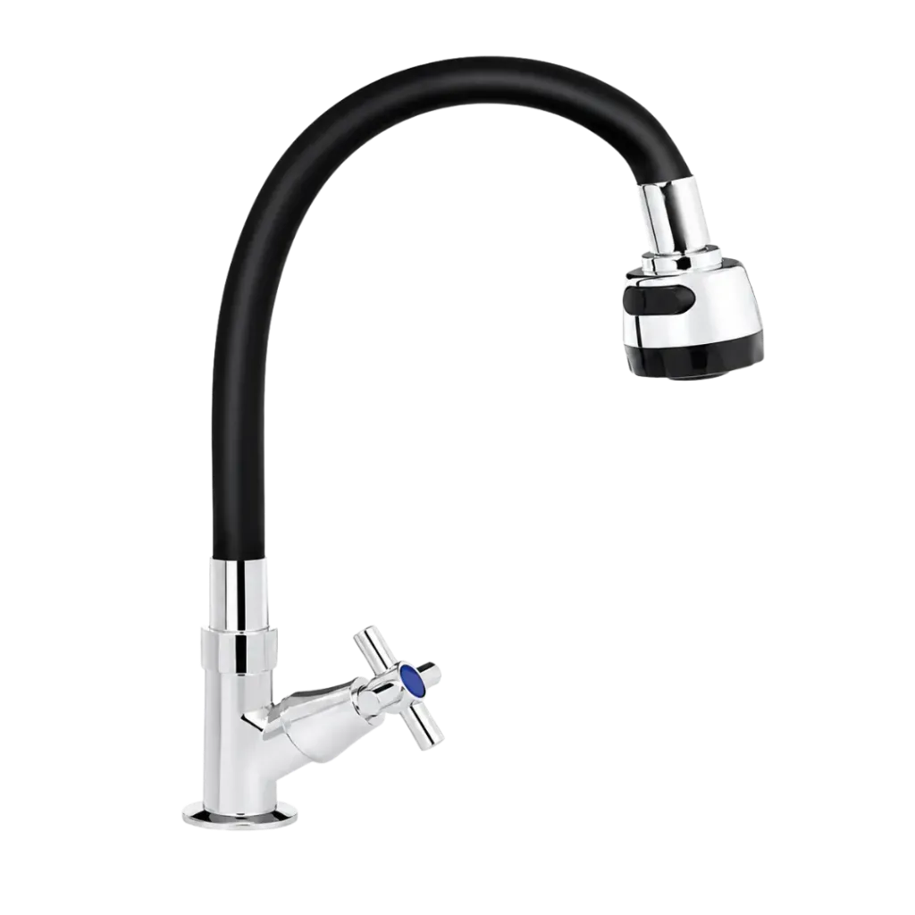 LLAVE MESON FLEXIBLE ENCAUCHETADA PLASTICA