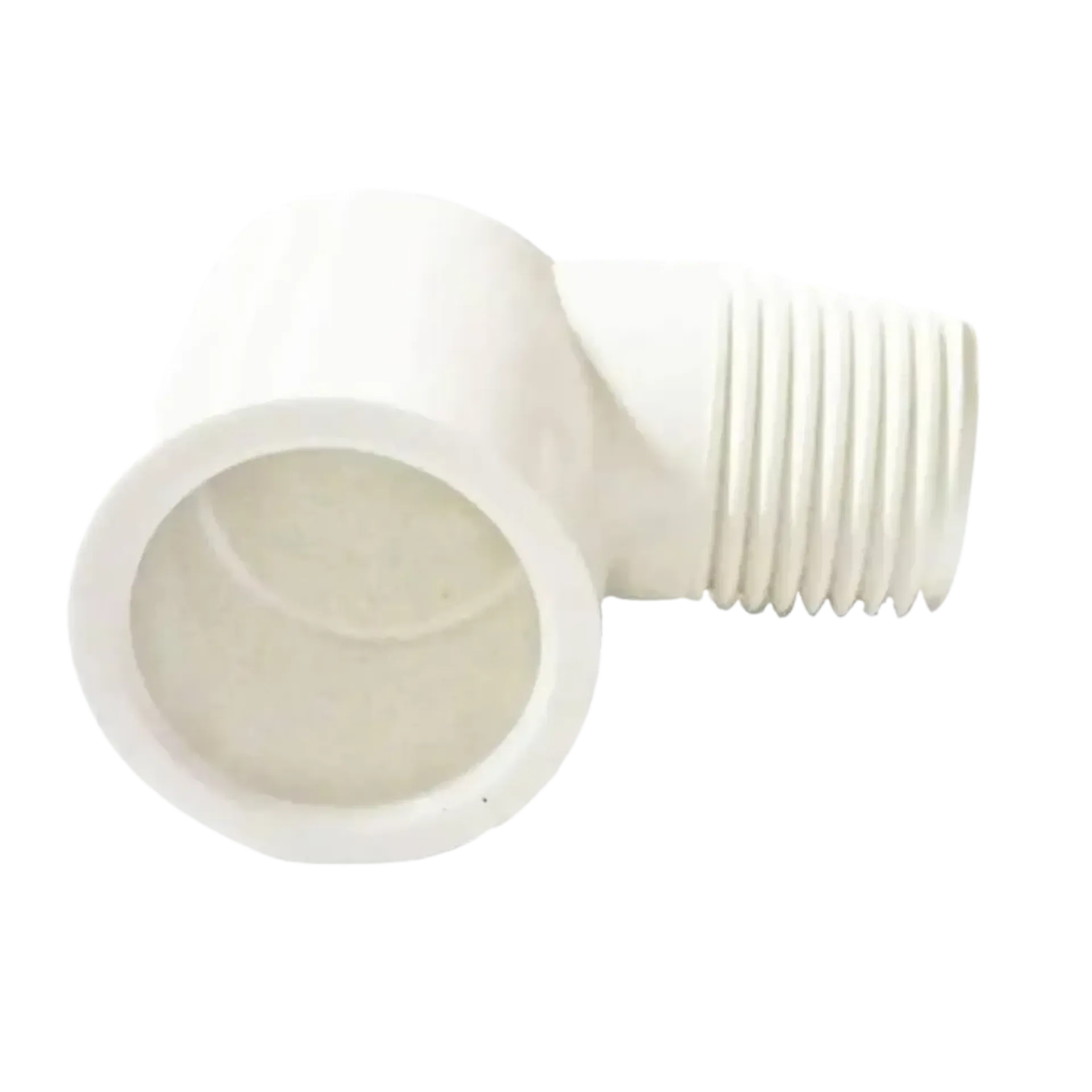 CODO PVC ROSCADO MACHO DE ½ ROSCA INTERNA Y EXTERNA