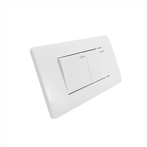 INTERRUPTOR DOBLE  MERCURY  LINEA PLUS BLANCO