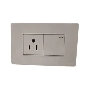 INTERRUPTOR + TOMA  MERCURY  LINEA PLUS BLANCA