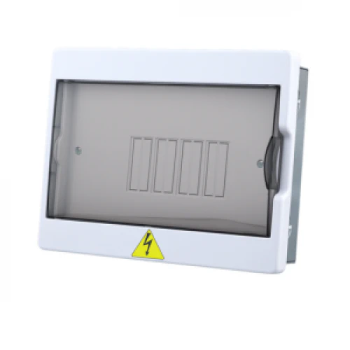 TABLERO PORTA CIRCUITOS PUERTA POLICARBONATO BIFASICO PROMAX MERCURY 4 PUESTOS