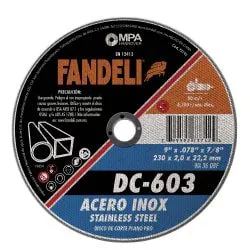 DISCO DE CORTE METAL PRO FANDELI 9"