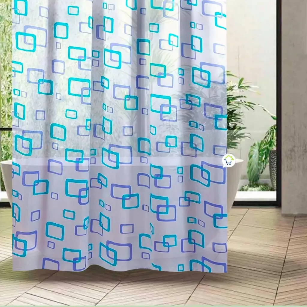 CORTINA PARA BAÑO PLASTICA ECONOMICA BLISTER