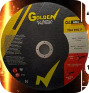 DISCO CORTE  7" METAL  GOLDEN