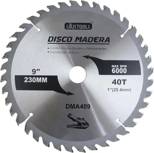 DISCO CORTE MADERA 9" 40T