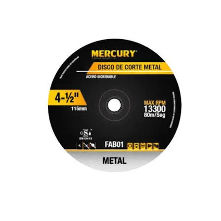 DISCO DE CORTE  METAL MERCURY 4 1/2
