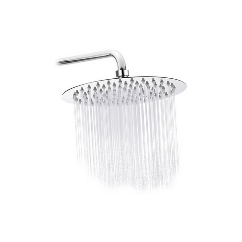 DUCHA LUJO REDONDA CROMADA CON EXTENSOR 10"